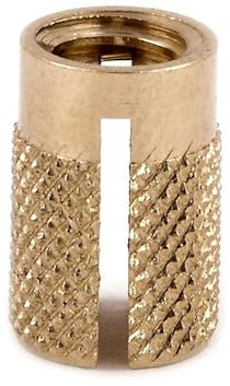 E-Z LOK Threaded Insert for Plastic Flush Brass Thread Inserts 1/4-20 Pack of 25
