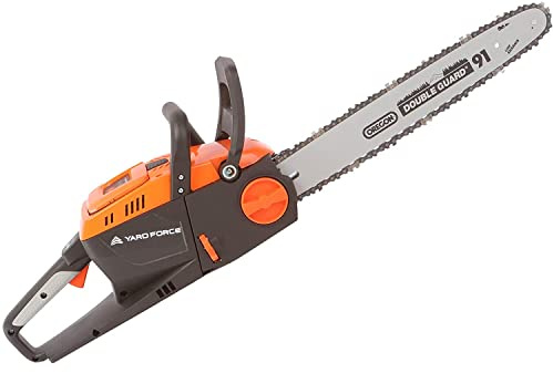 Yard Force Tronçonneuse sans-fil 40V avec Guide-Chaîne Oregon de 35cm, Batterie et Chargeur LS G35