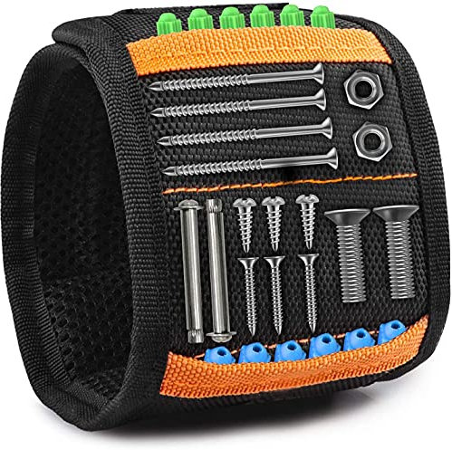 SIQI - Gadgets for Men Gifts Magnetisches Armband DIY Werkzeuggürtel zum Halten von Schrauben, Geburtstagsgeschenke für Papa Geschenkideen für Männer, Geschenke für Männer, Frauen, Papa, Tischler