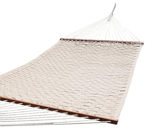 hoplo holzenplotz Stabhängematte San Francisco geflochten Olefin Fasern in beige