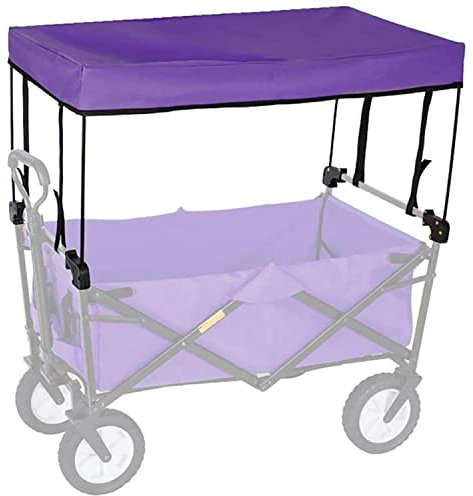 TMXKOOK Markise Baldachin Trolley Wagen Accessoires Baldachin Zusammenklappbare Wagen, Outdoor Garden Beach Wagenabdeckung, Faltwagen Hand Push Tragbar