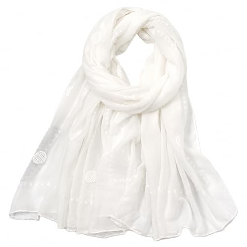 MAIRY Halstücher für Damen Sommer Schal Tuch Damen Halstuch Frühling Elegant Schal Stola Fur Abendkleid Stola Festlich Einfarbiger Schal M16515