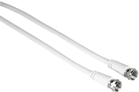Hama Antennenkabel F-Stecker - F-Stecker (75db, 5m, Koaxial, Antenne, Satellit) weiß