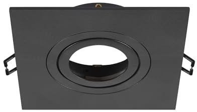 SLV NEW TRIA 75 XL, Deckeneinbauring, L: 11 B: 11 H: 2.6 cm, schwarz