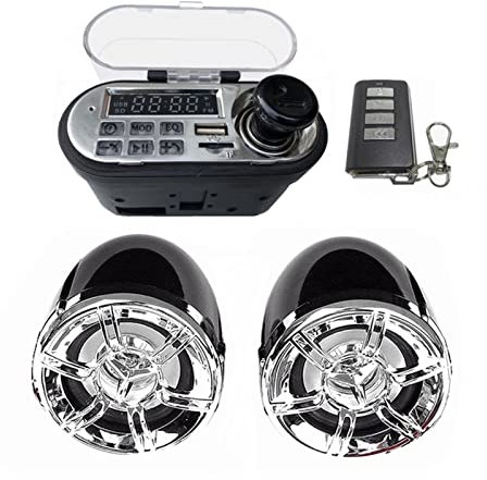 Set Altoparlanti Motociclo o sist-ema a-udio altoparlante stereo impermeabile scooter moto impermeabile FM. Radio Bluetooth. USB TF MP3. Kit di lettore musicale