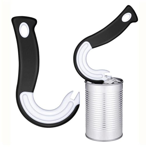 2 Stück Dosenöffner Ring Pull J Förmig GlasÖffner Konserven Öffner Zugring Küchenhelfer Für Ältere Art-Hritis-Hände Leicht Zu Öffnen