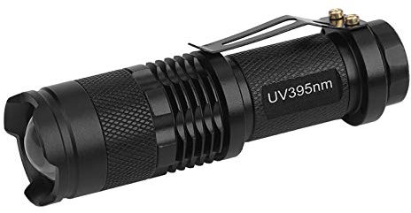 Wifehelper Black Light U V Flashlights Aluminum Alloy Ultra LED Flashlight Blacklight Light Inspection Lamp Torch Blacklight Detector for Dog Cat 395/365 NM (365nm)