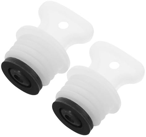 FRCOLOR 2pcs Hot Water Bottle Lid Rubber Sealing Stopper Airtight Leak Replacement Plugs for Small Bottle Caps for Women Hot Water Bags