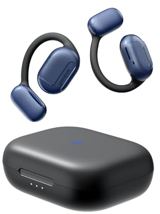 Yamdrok Power1 Auriculares Oreja Abierta, Auriculares Bluetooth inalámbricos con Micro, Ganchos Giratorios para Orejas, Deportivos Bluetooth 5.3, Reproducción 47H, Conductores de 16,2 mm