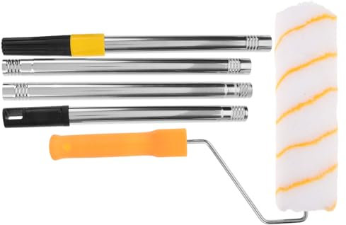 ORFOFE Farbroller Wandmalerei Mit Teleskopstange Farbrollerhüllen Für Kleine Und Große Flächen Kompatibel Mit Latex Und Ölfarben Ergonomischer Griff Für Präzises Streichen