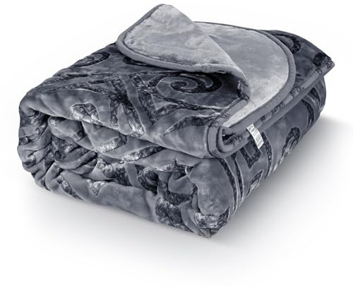 HOMELUX Kuscheldecke Flauschig Decke Wohndecke Warm Winter Weich, Sofadecke XXL, Decke Couch Blanket, Bequeme Wohn- & Kuscheldecken 200x240cm für Ganze Saison, Lt.Braun Raschel Überwurf für Bett
