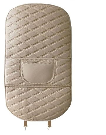 ZWBFBS 2 Stück Auto Rücksitz Anti Kick Pad für VW Taigo Touran Tiguan CC Beetle, Auto Rückenlehnenschutz, Anti-Kick-Polster für die Rückenlehne des Autositzes, Verhindert Trampeln C Beige