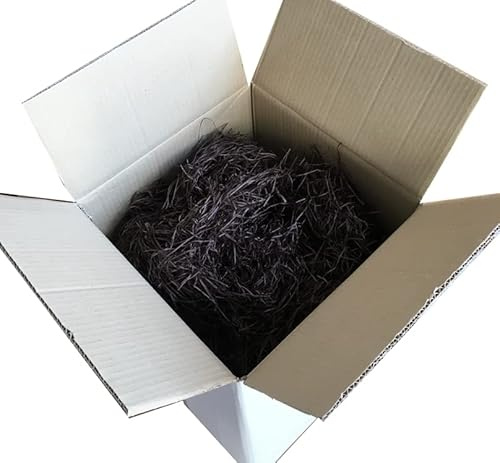Truciolo di carta per ceste 1kg Colore MARRONE Paglia in carta kraft per confezioni natalizie pasquali paglietta cesti regalo imballo da riempimento