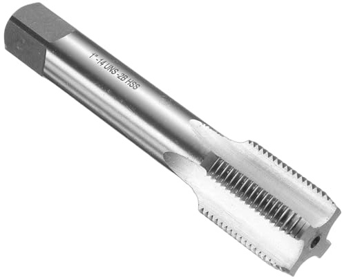 QUARKZMAN Hand Gewindebohrer, 1-14 UNS Amerikanische Gewindeschneider, Rechtshänder HSS6542, Geradnut-Schlichtschneider(SB)