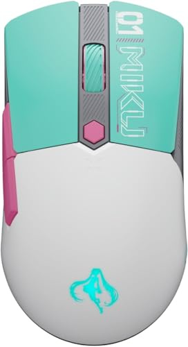 TUF Gaming Mini Wireless Mouse Hatsune Miku Edition - leichte, beidhändige kabellose 65 g Gaming-Maus mit Tri-Mode-Konnektivität, 12.000 dpi-Sensor und 100 Millionen Klicks Lebensdauer mechanische