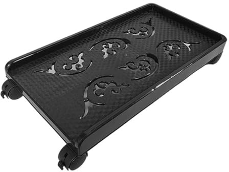 TOPPERFUN Soporte Torre Pc Móvil con Ruedas y Freno Base Elevada para Ordenador Sobremesa Diseño Estable y Ventilado para Uso Bajo Mesa y Alfombras