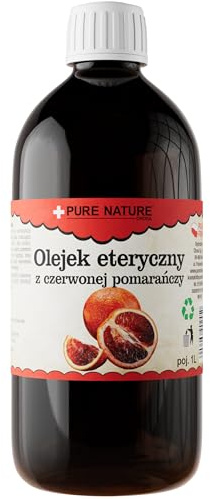 CHOSA Olio Essenziale Di Arancia Rossa 1 L - Olio profumato naturale al 100% per diffusori per aromaterapia - umidificatori - sauna e massaggi – Profumo intenso per ambienti