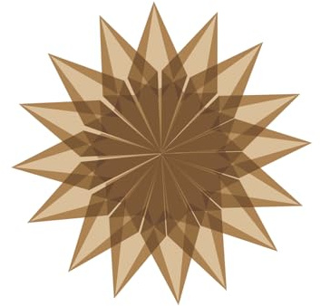 Faltblätter Transparentpapier, 14 x 14 cm, 42g/qm, 100 Blatt (Hellbraun)