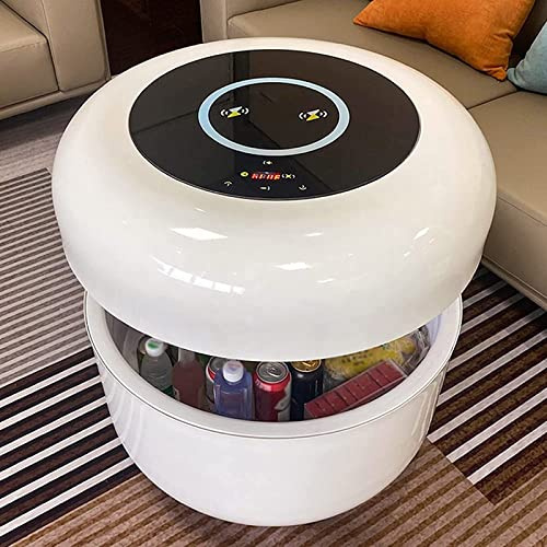 Smart Coffee Table with Cold Storage and Temperature Control, 30dB Bass Operation, Wireless Charging - Perfect for Watching Football