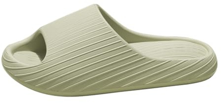 Badtofflor dam herr badskor badtofflor halkfria tofflor Cozislides original hustofflor moln tofflor duschskor mjuka molnskor sommar sandaletter, Grön, 38 EU