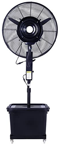 Ventilatore nebulizzatore oscillante con altezza regolabile e grande serbatoio d'acqua per raffreddamento esterno