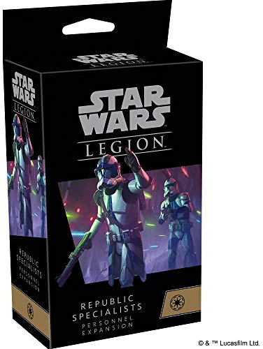 Fantasy Flight Games Atomic Mass Games, Star Wars Legion: Galactic Republic Expansions: Republic Specialists Personnel, Unit Expansion, Miniatures Game, Ages 14+, 2 Players, 90 Minutes Playing Time