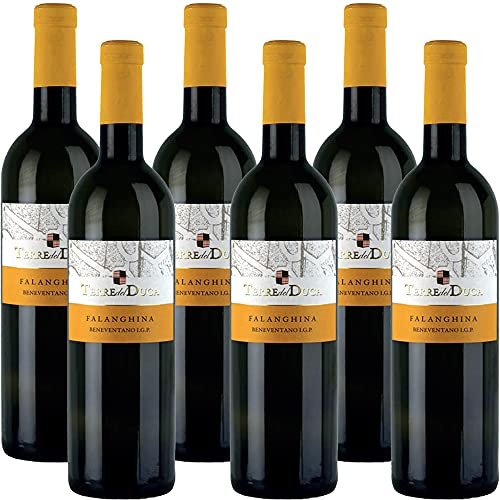 Falanghina del Beneventano Igp | Terre del Duca | Vino Bianco della Campania | 6 Bottiglie 75Cl | Idea Regalo