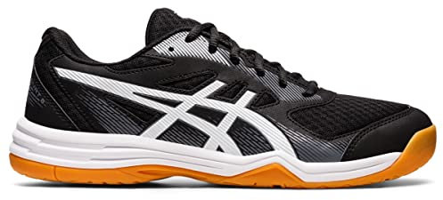 ASICS Herren Upcourt 5 Volleyballschuhe, schwarz/weiß, 46 EU
