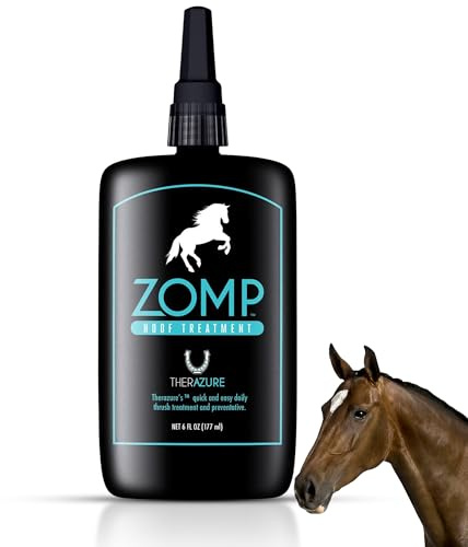 Therazure Horse Hoof Thrush Treatment and White Line Equine Care: Effective on Horses, Cows, Goats, Sheep, Pigs and All Hooved Animals Zomp