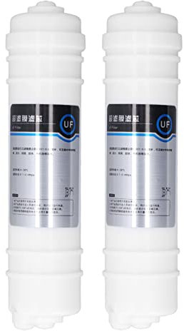 2 Uds Filtro De 10 Pulgadas, Filtro Uf de Conexión Rápida Bajo El Fregadero, Sistema de Ultrafiltración de 0,01 Micras, Cartucho de Filtro de Repuesto Universal, para La Limpieza Del Agua de La Cocina
