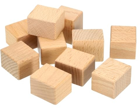 PATIKIL 30x25mm Leere Holzgummistempelhalter, 10er Packung Hartholzstempelgriffe für Stempelherstellung DIY Basteln Stil 1, Braun | Hartholzstempelgriffe, für Stempelherstellung DIY Basteln Stil 1