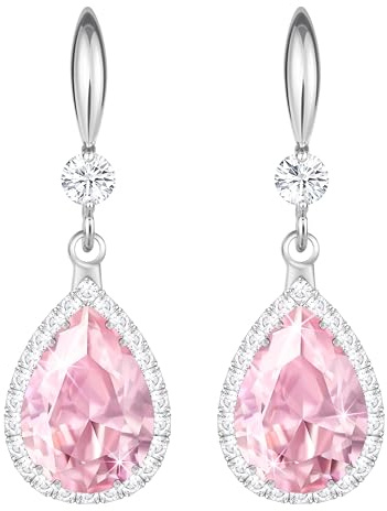 Linawe Tropfen Ohrringe Damen Hängend - Gold Silber Rosegold Schmuck, Diamant Kristall Hochzeit Modeschmuck