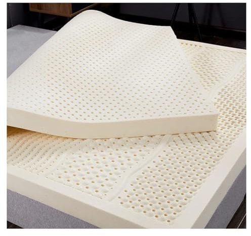 BIRJXVTO 100% natürliche Latexmatratze, Kompression und Keine Deformation, Wabenporenbelüftung, weiche und komfortable Latexmatratze,2in,80x190cm(31x75in)