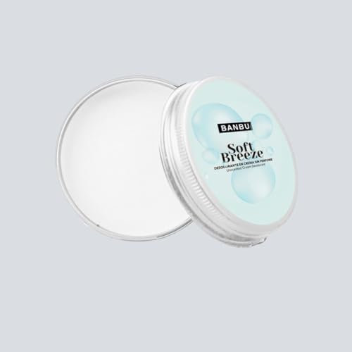 BANBU Desodorante Natural en crema | Aromas Frescos | Protección 24 Horas | Sin Aluminio (Sin fragancia (piel sensible))