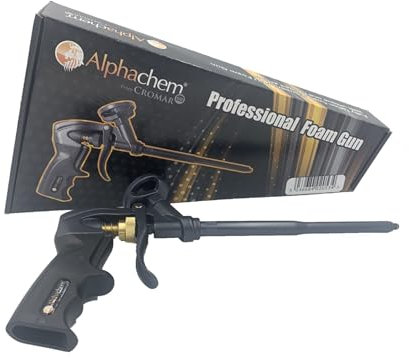 CROMAR – AlphaChem Professional Foam Gun | Dispensing Insulation Foam Gun | Heavy Duty Foam Spray Application Gun | Precision Applicator for Gun Grade Expanding Foam – Caulking – Insulation