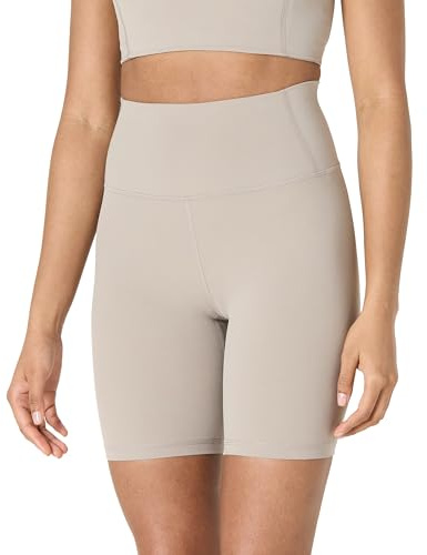 Amazon Essentials Short Moulant Active FormFlex Ultra Doux, Taille Haute Femme, Taupe, XL