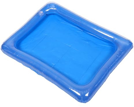 SKISUNO Aufblasbarer Kinderpool PVC Angelteich für Kinder Faltbarer Planschbecken für Sommer Rechteckiger Wasserspaß für Kleinkinder für Drinnen und Draußen