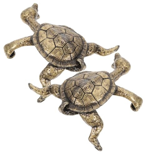 Garneck 2 Stück Schildkröten Räucherstäbchenhalter Legierung Chinesischer Stil Wohnraumdekoration Büro Meditationszubehör