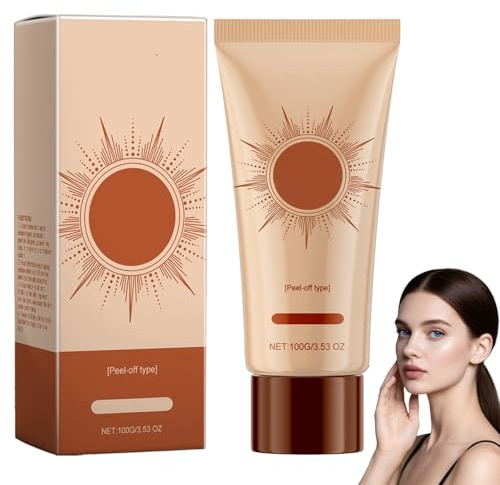 Onlimerr Masque facial peel-off à base de plantes,Masque peel-off anti-taches,anti-âge anti-rides,Nourrissement en profondeur,Resserrement des pores,Convient à tous les types de peau (1 pièces)