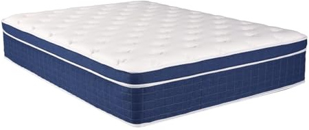 Materasso king size blu da 30,5 cm, supporto medio e confortevole, in schiuma traspirante, perfetto per alleviare il dolore alla schiena, esperienza di sonno di lusso ed ecologico