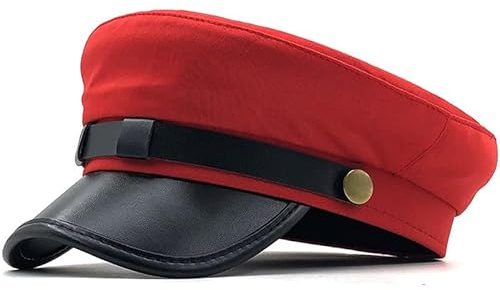 Sixfox Chauffeurhut für Herren und Damen, Klassische Vintage Newsboy Kappe, Baskenmütze, Kostüm Hüte, Schwarz