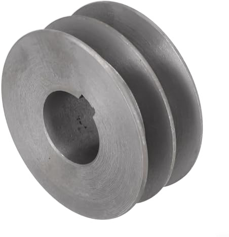 Keilriemenscheibe, Typ A, Doppelrillenmotor-Riemenscheibe für Elektrowerkzeuge, Gusseisen, 50 mm-100 mm, kompatibel mit Keilriemen der A-Serie, 13 Größen (72 x 31 x 28 mm)