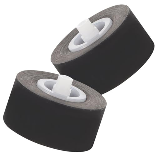 ANDRESLAD 2 Pièces Galet Presseur pour Bande Radio et Magnétophone, Accessoire de Poulie en Caoutchouc 12X6,5X2 MM pour Maintenance Enregistreur