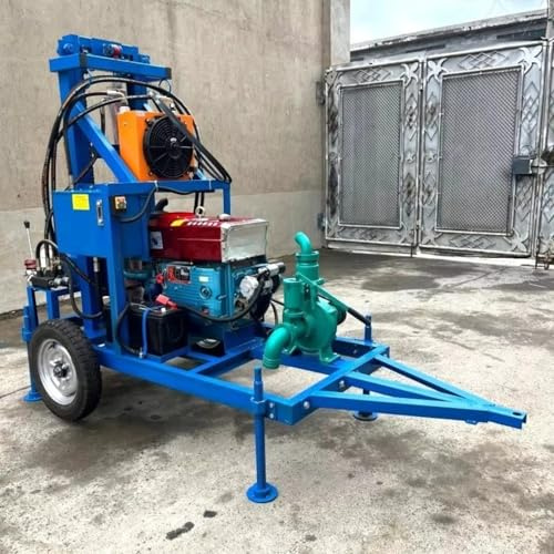 Small Portable Water Well Drilling Rig 150m 200m Water Well Drilling Rig Rock Drilling Machine Mini Core Drilling Machine for Geotechnical Engineers, Mineral Exploration, and DIY Projects