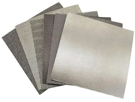 Papel de lija lámina cobre, tela esmeril diamante cuadrado, 5 uds Adecuado para lijar muebles, madera y metal(120(1pcs))