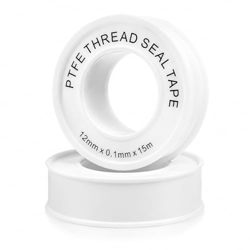 ThriveMart 2 Pcs PTFE Tape Pack, Plumbers Tape,PTFE Thread Seal Tape, Teflon Plumbing Tape For Prevent Leakage of Pipes, Shower Head and Sewers