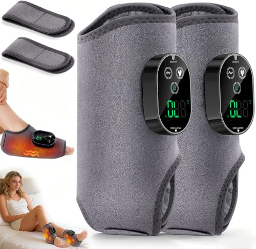 Fussmassagegerät, 2 Stück Upgrade 4-In-1-Fußmassagegerät, Foot Massager | Fußmassagegerät, mit 3000mAh Akku, 3 Modi 6 Wärmestufen, für Füße Beine Knie Ellbogen Knöchel,Ideal Geschenk für Eltern