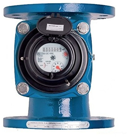 Contador de agua Woltmann WI 2 1/2 DN65 para riego/Homologación C.E.E Clase B/Conexión por brida/Diámetro de paso agua 65mm / Pulgadas 2 1/2 / Caudal máximo 50 m3/h/Con regalo