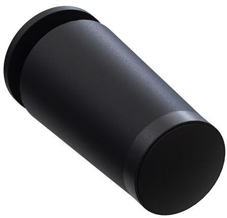 DIWARO® Rolladenstopper | Länge 40 mm | Farbe grau, hellbraun oder schwarz | mit Verschlusskappe und Schraube | Material Kunststoff | für Endleiste, Endschiene | Rolladenpanzer (schwarz)