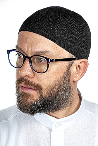 ihvan online Türkische muslimische Kufi-Hüte für Männer, Taqiya, Takke, Peci, islamische Mützen, Ramadan Eid islamische Geschenke, Standart-Größe